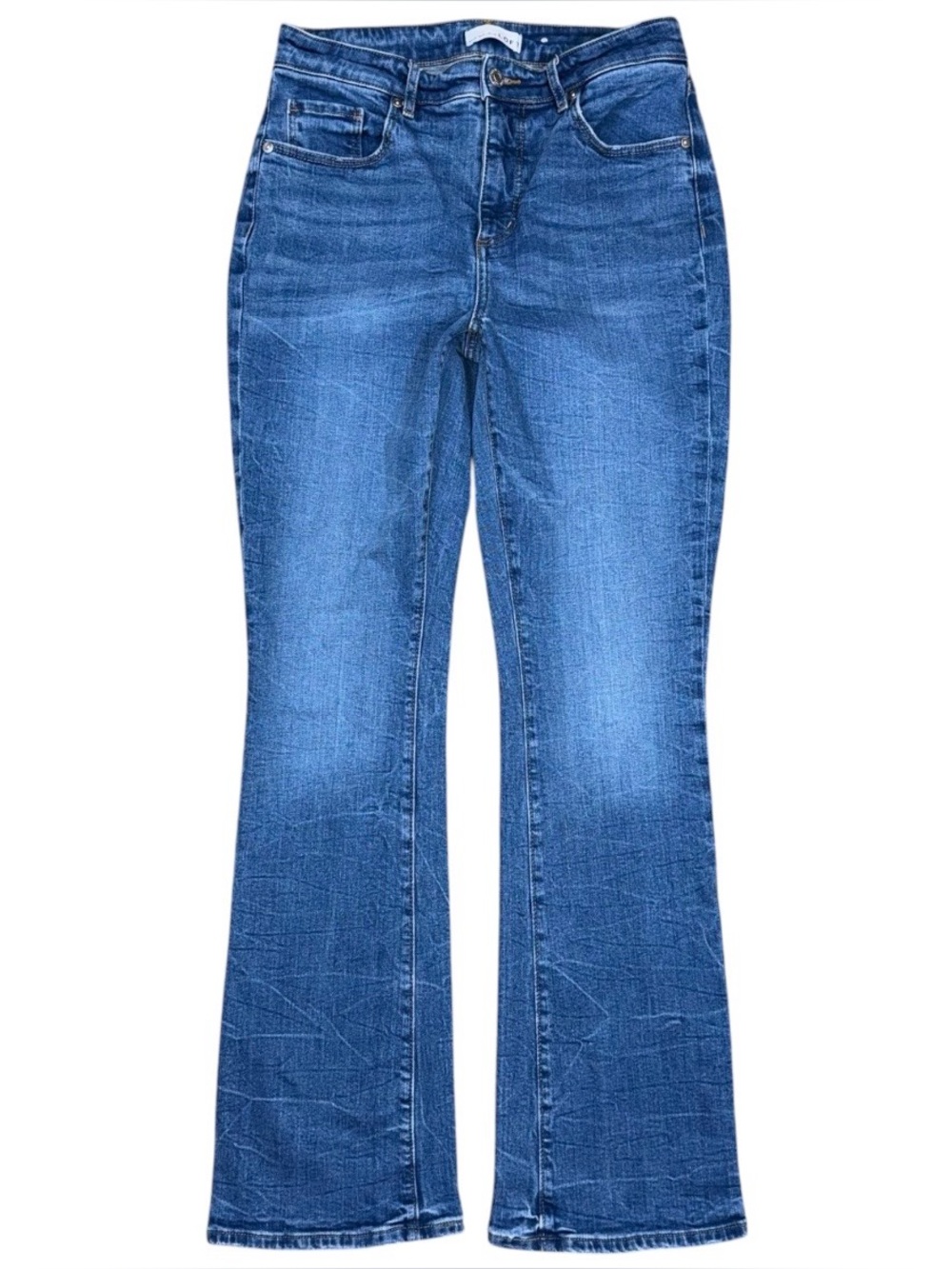 LOFT The Boot Bootcut Jeans Mid Rise Womens 28 / 6 Medium Blue Denim Stretch